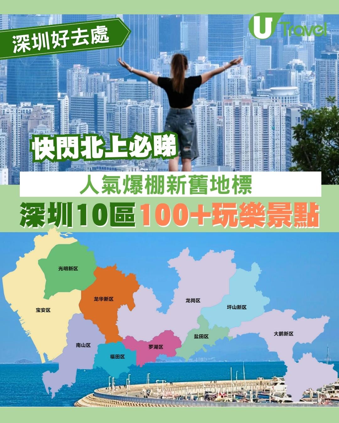 深圳景點2026｜10區100+好去處地鐵直達！羅湖福田南山打卡親子玩樂地圖