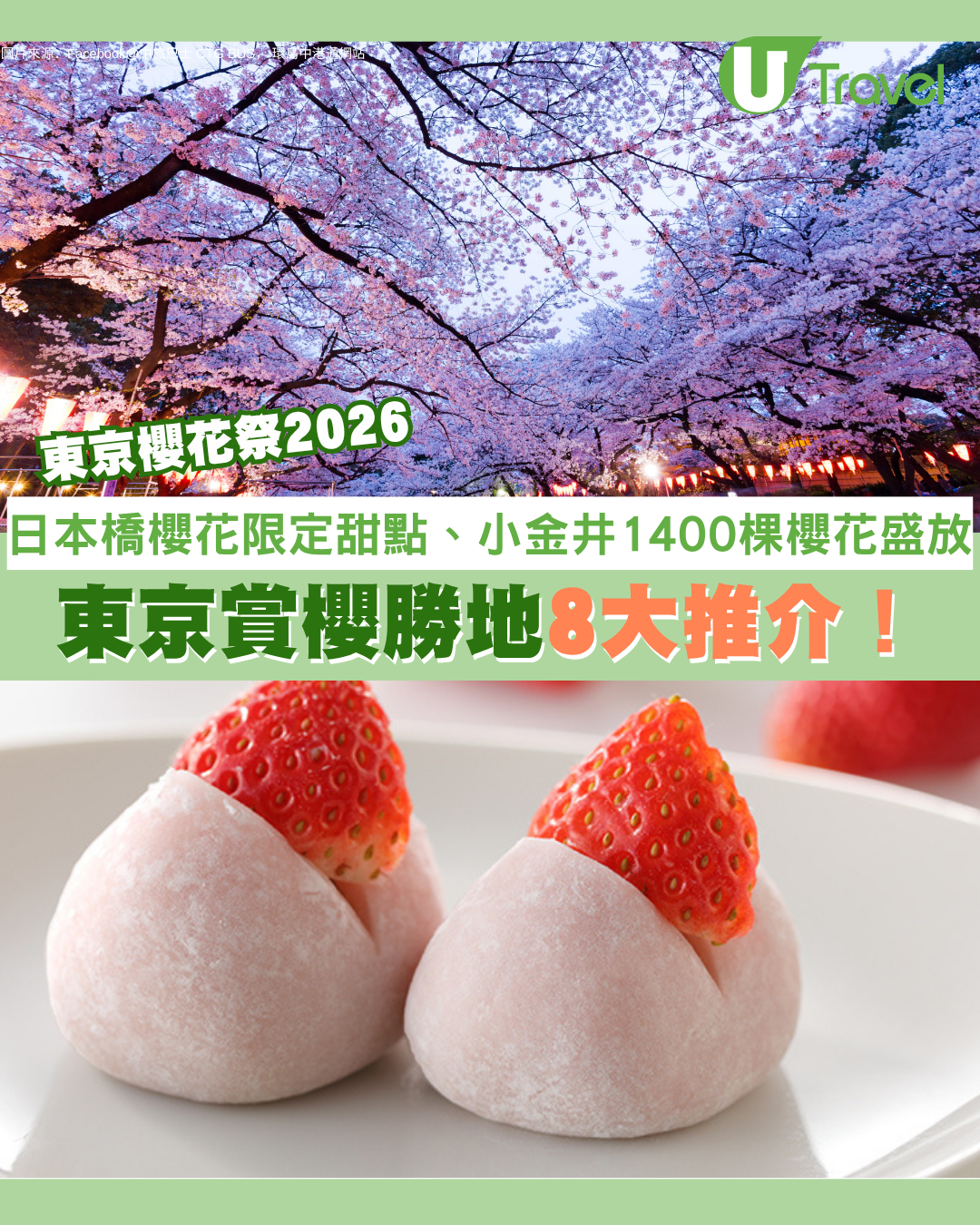 東京櫻花祭2026｜東京賞櫻勝地8大推介！日本橋櫻花限定甜點、小金井1400棵櫻花盛放