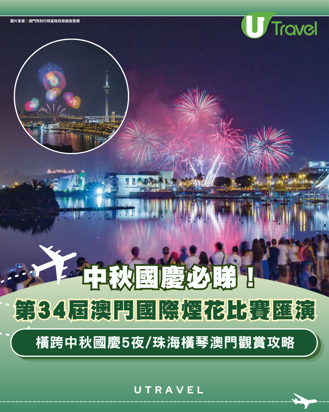 第34屆澳門國際煙花比賽匯演盛大登場！橫跨中秋國慶5夜/珠海橫琴澳門觀賞攻略