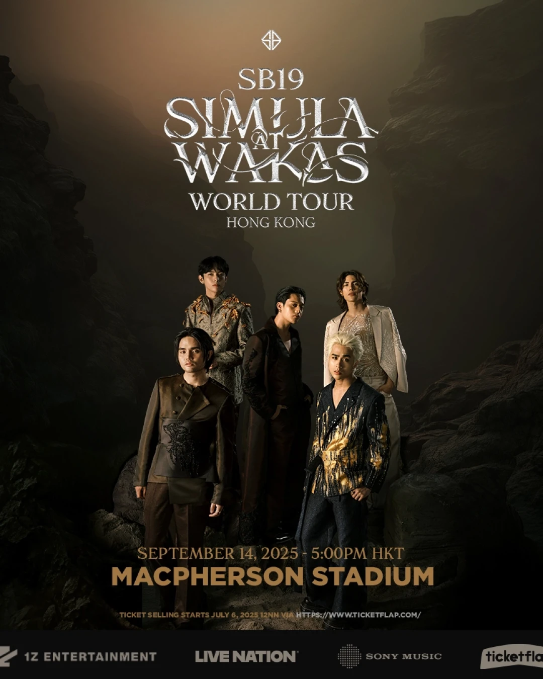 SB19演唱會 | SB19 "Simula at Wakas" 世界巡迴演唱會 2025 香港站優先購票/公開發售日期/票價/場地/座位表一覽