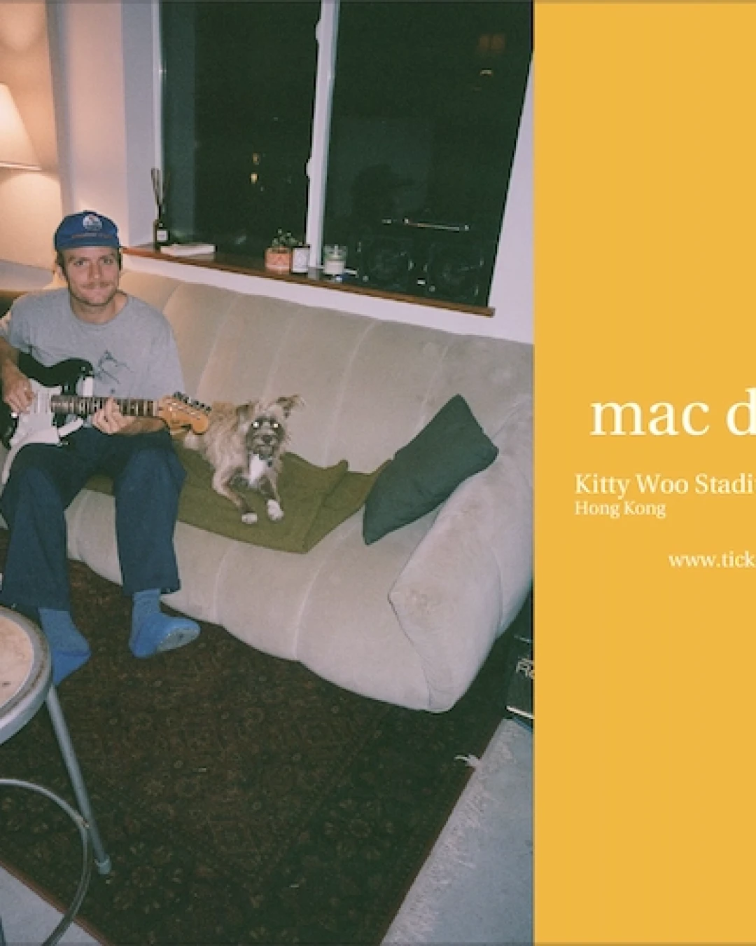 Mac DeMarco演唱會 | MAC DEMARCO 巡迴演唱會 2025 香港站優先購票/公開發售日期/票價/場地/座位表一覽