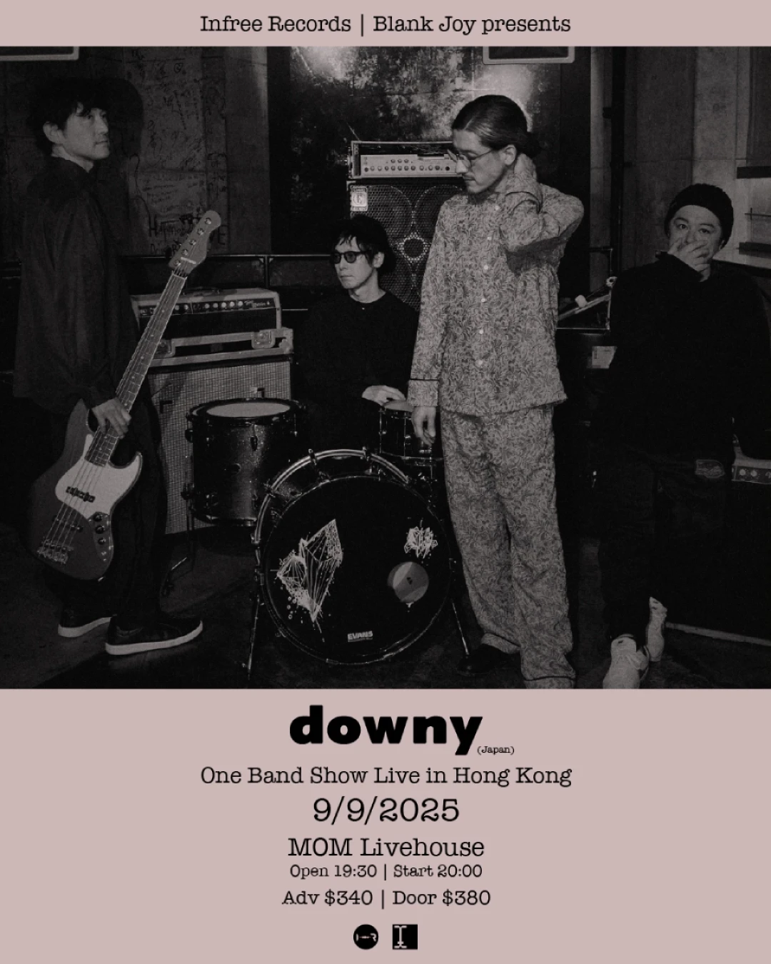 Downy "One Band Show" 香港現場演出活動詳情/日期/時間/地點/票價一覽