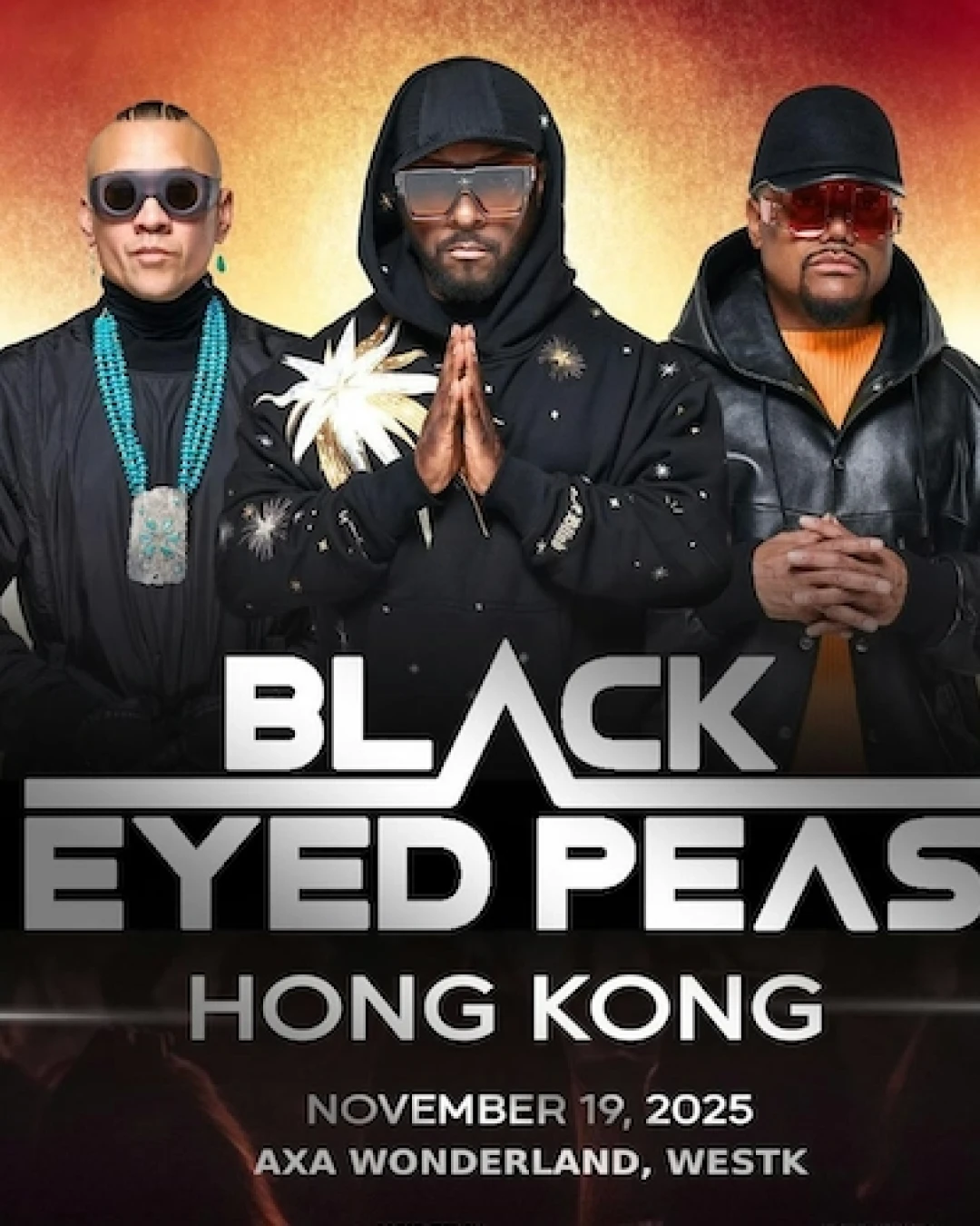 黑眼豆豆演唱會 | Black Eyed Peas 黑眼豆豆 香港演唱會 2025優先購票/公開發售日期/票價/場地/座位表一覽