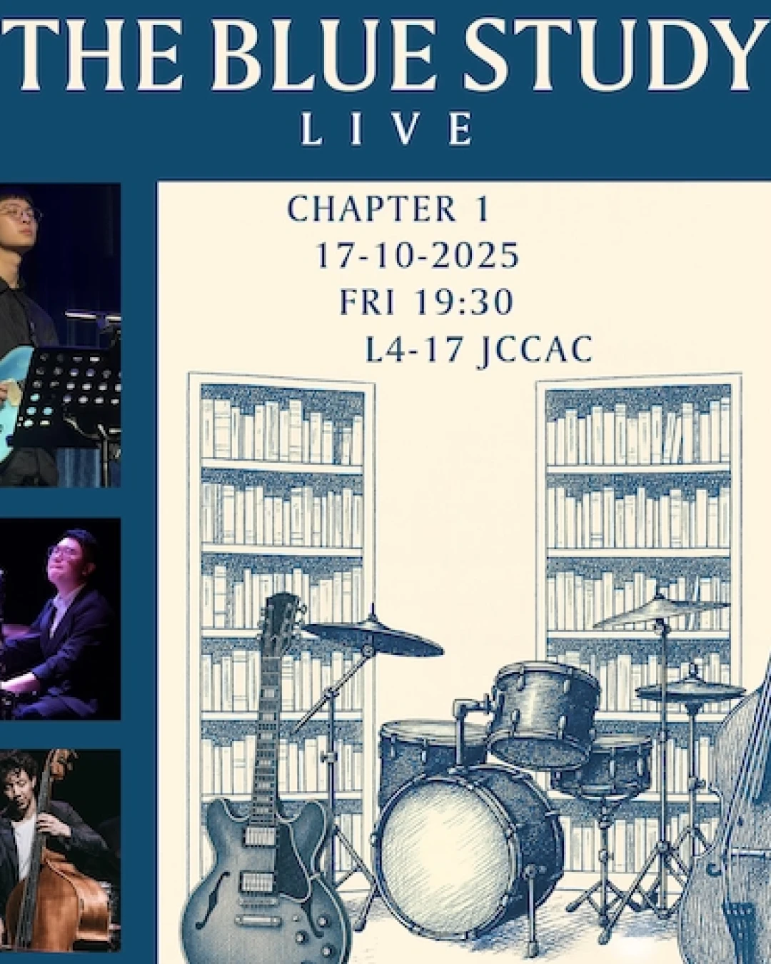 "The Blue Study Live" 卷一・第一章：Eric Chong x Samuel Chan 音樂會活動詳情/日期/時間/地點/票價一覽