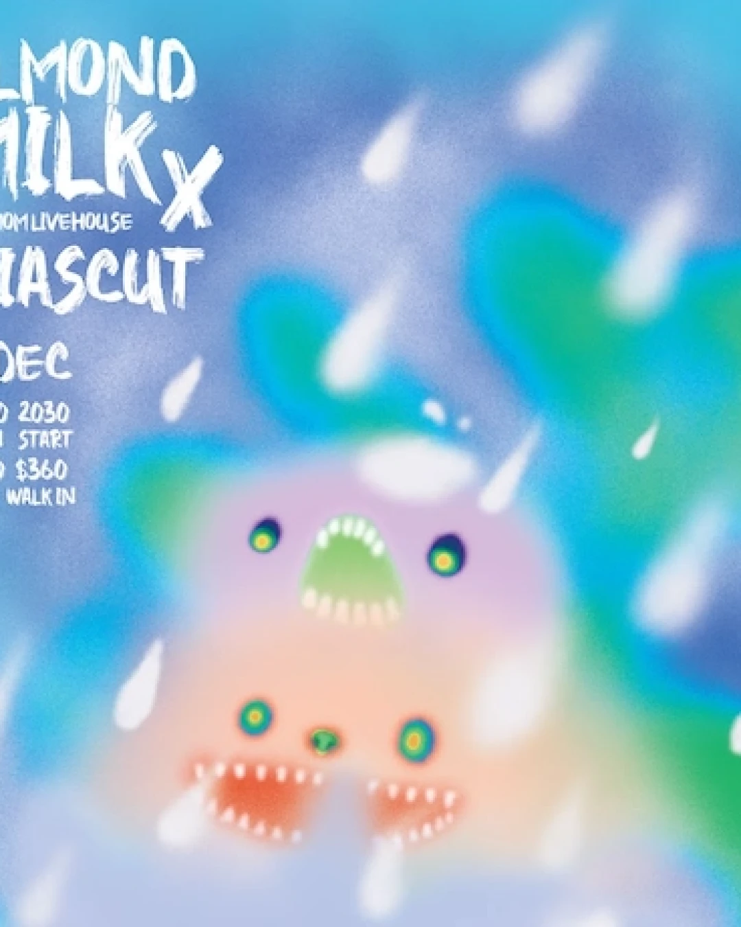 Almond Milk x Biascut 音樂專場活動詳情/日期/時間/地點/票價一覽