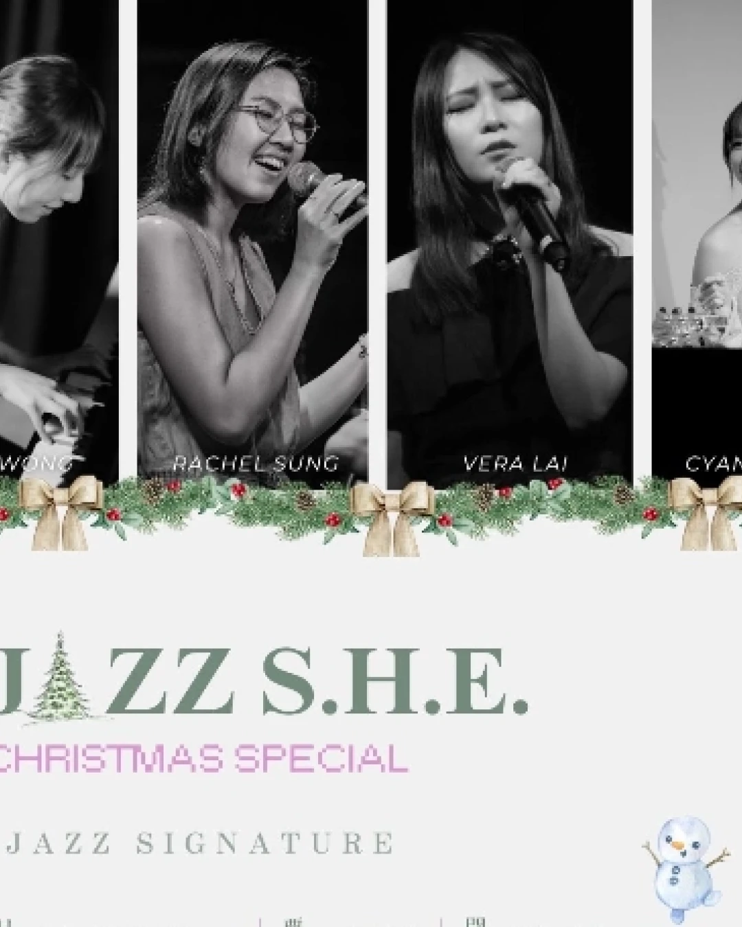 Jazz S.H.E.聖誕音樂會活動詳情/日期/時間/地點/票價一覽