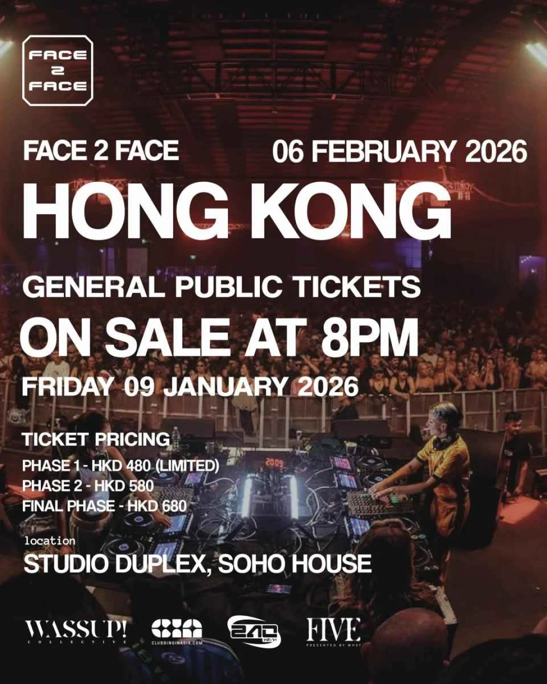 Face 2 Face Hong Kong 2026活動詳情/日期/時間/地點/票價一覽