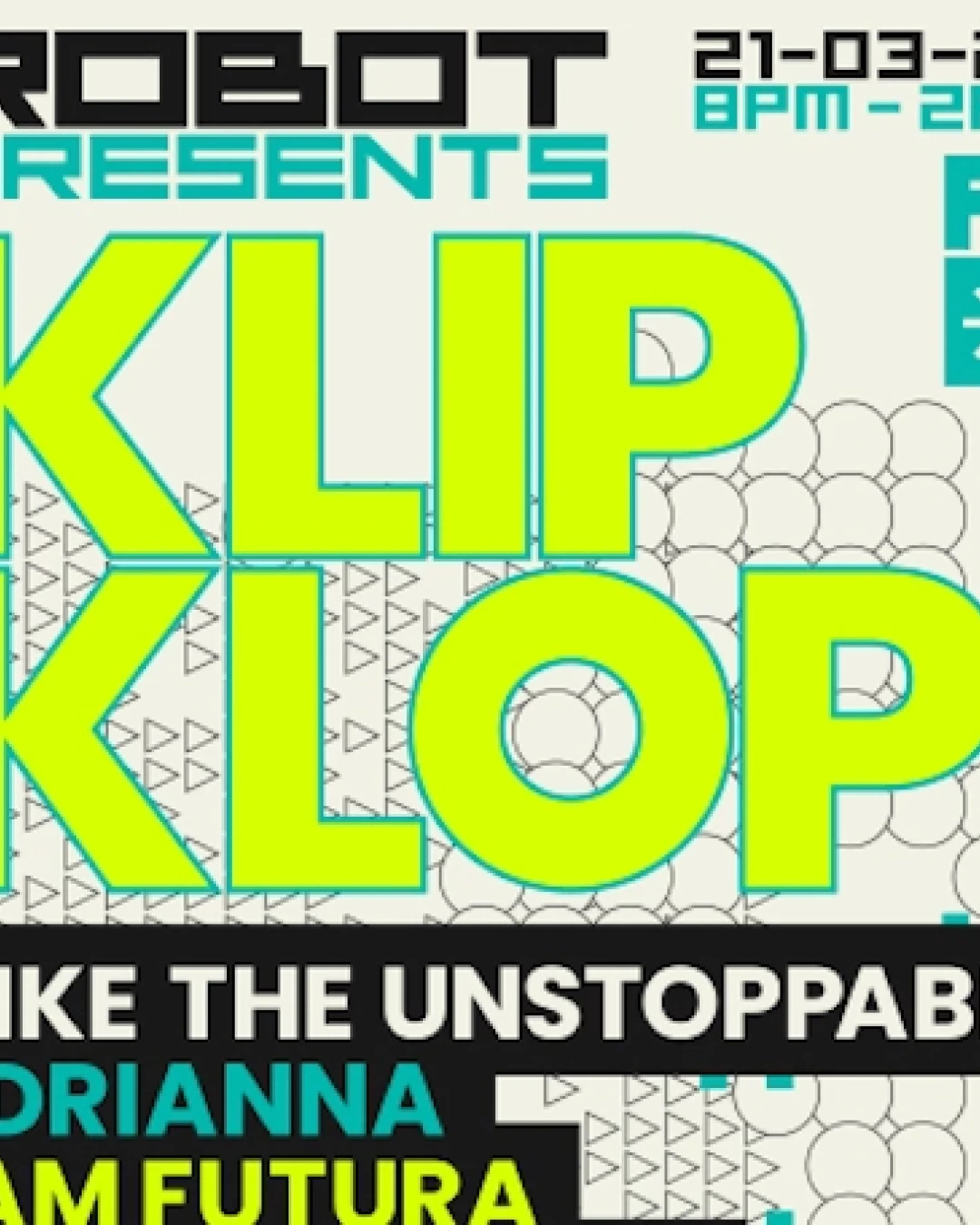 Robot Presents KLIP KLOP 音樂之夜活動詳情/日期/時間/地點/票價一覽