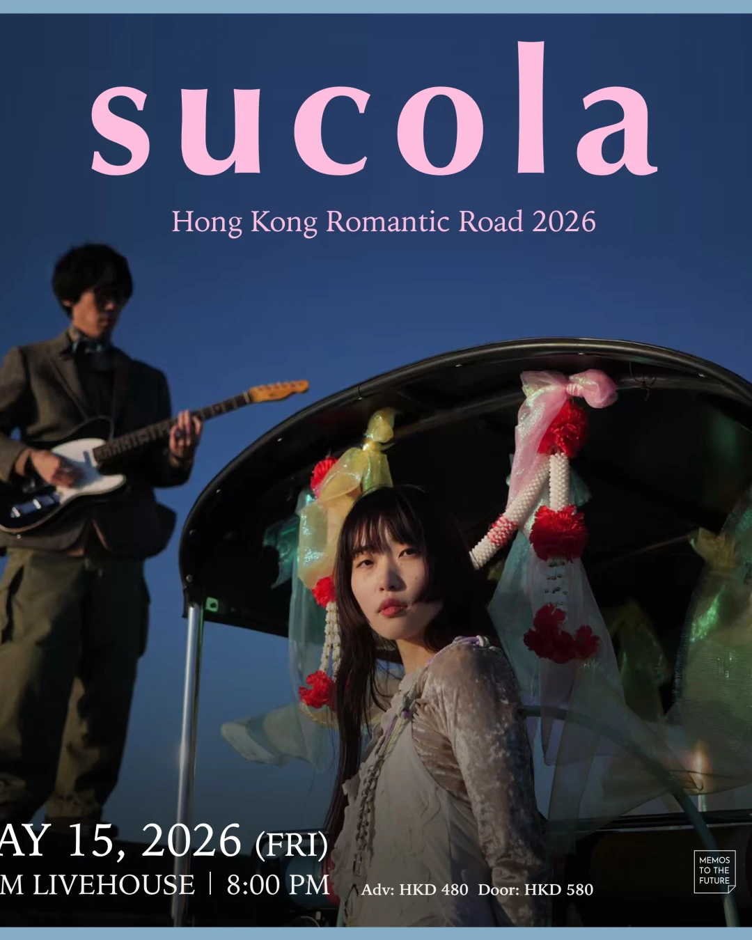 sucola演唱會 | sucola "Hong Kong Romantic Road" 演唱會 2026優先購票/公開發售日期/票價/場地/座位表一覽