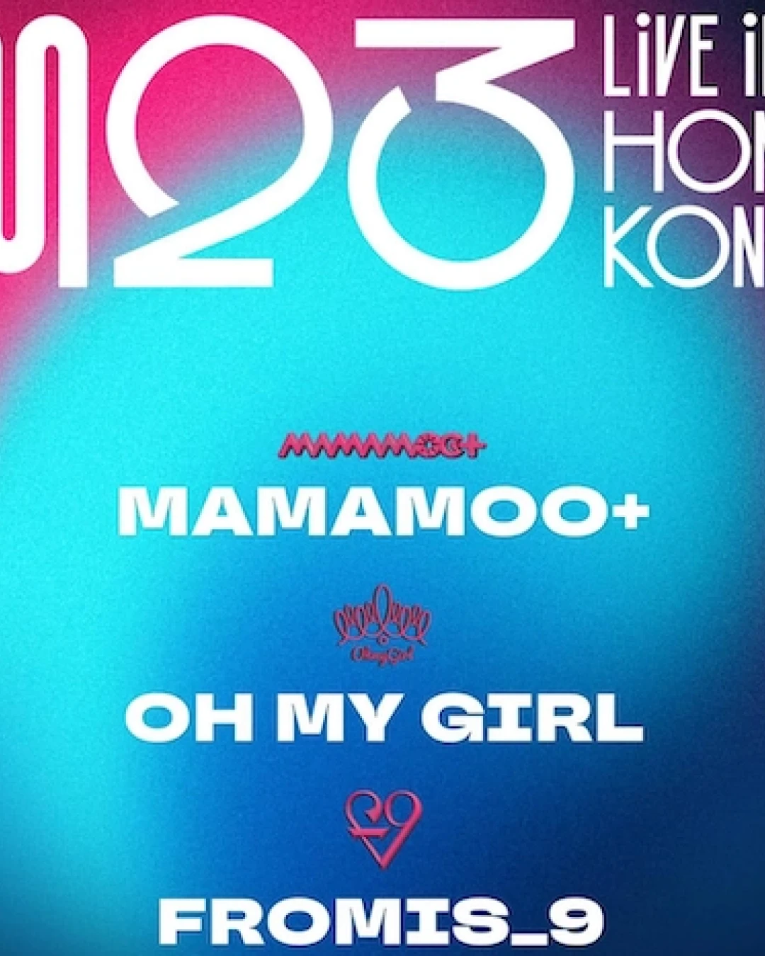 M23 Live in Hong Kong活動詳情/日期/時間/地點/票價一覽