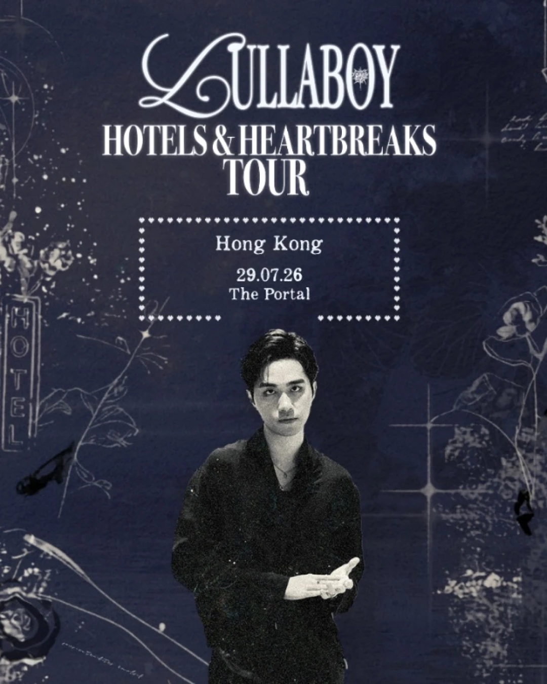 lullaboy演唱會 | lullaboy "THE HOTELS & HEARTBREAKS" 巡迴演唱會 2026 香港站優先購票/公開發售日期/票價/場地/座位表一覽