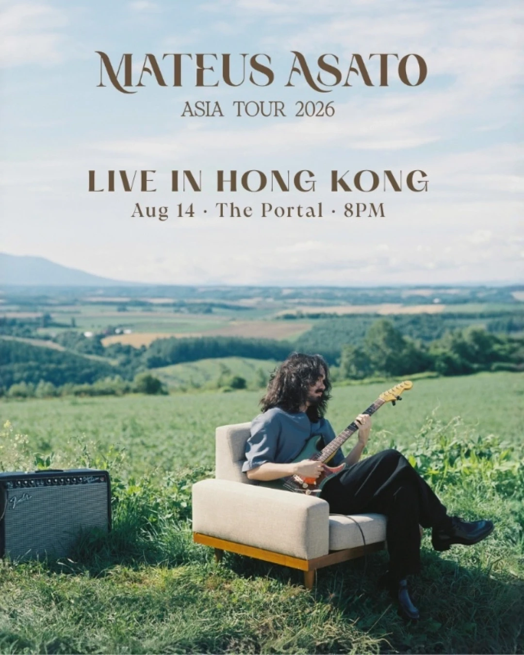 Mateus Asato演唱會 | Mateus Asato 香港演唱會 2026優先購票/公開發售日期/票價/場地/座位表一覽