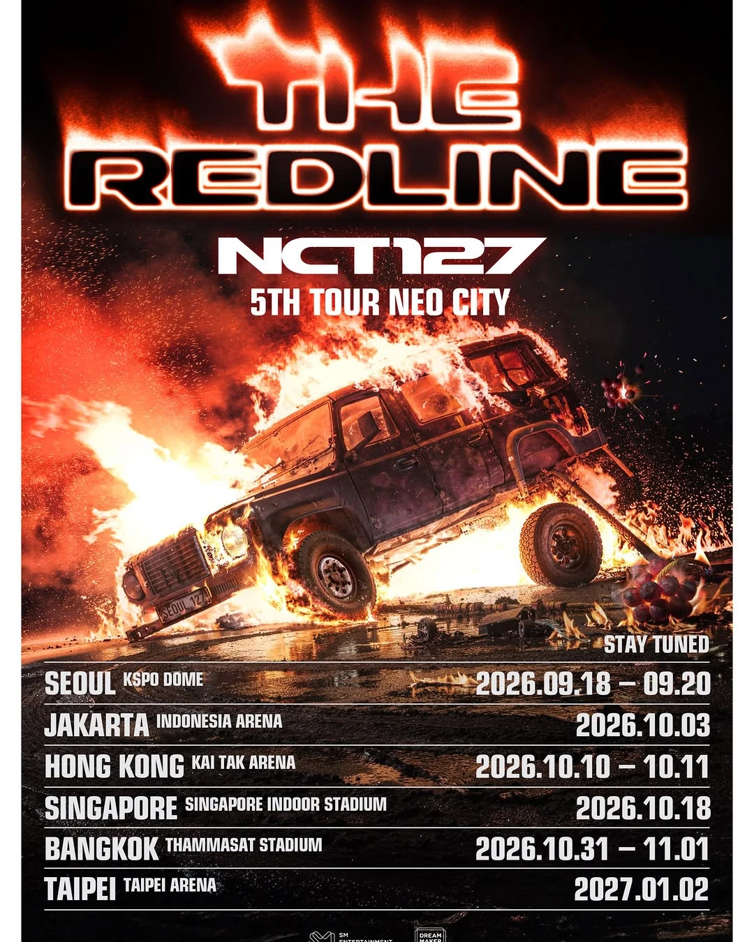 NCT127演唱會 | NCT 127  "NEO CITY - THE REDLINE" 世界巡迴演唱會 香港站優先購票/公開發售日期/票價/場地/座位表一覽