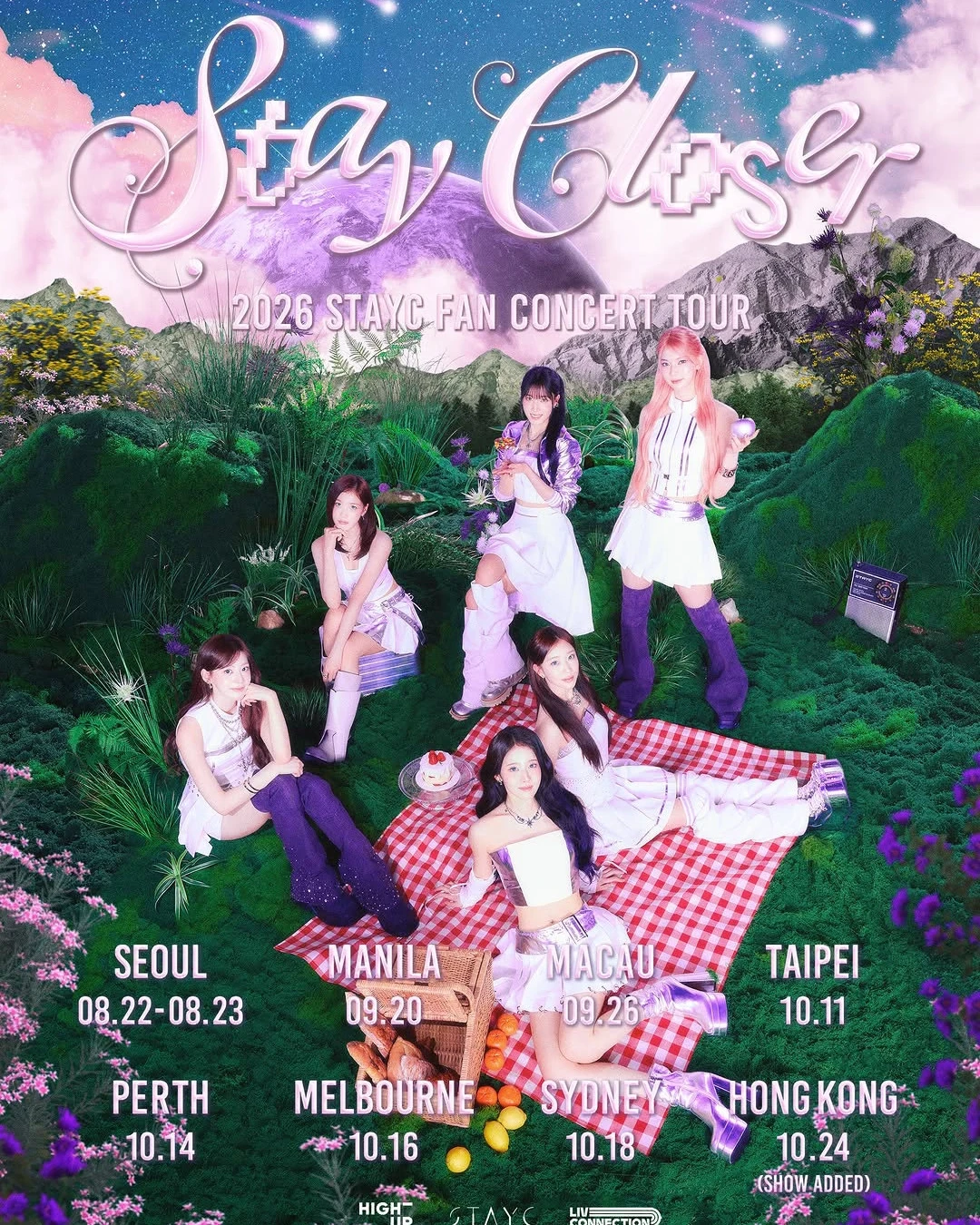 STAYC演唱會 | STAYC "STAY CLOSER" 巡迴演唱會 香港站 2026優先購票/公開發售日期/票價/場地/座位表一覽