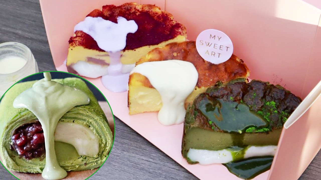 尖沙咀新開手作蛋糕甜品Pop-up店　爆漿麻糬毛巾卷／拉絲麻糬巴斯克芝士蛋糕