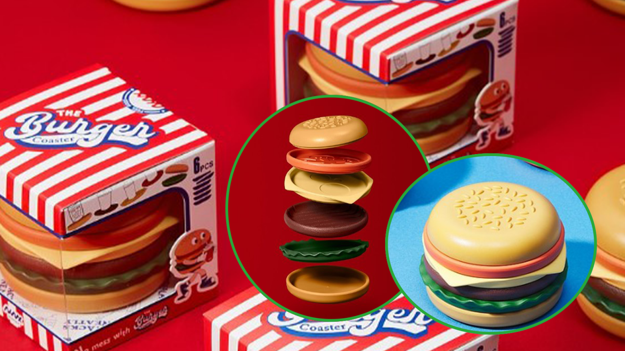 泰國品牌超可愛漢堡包造型杯墊　Pinkoi有得入手！玩味十足像真度極高