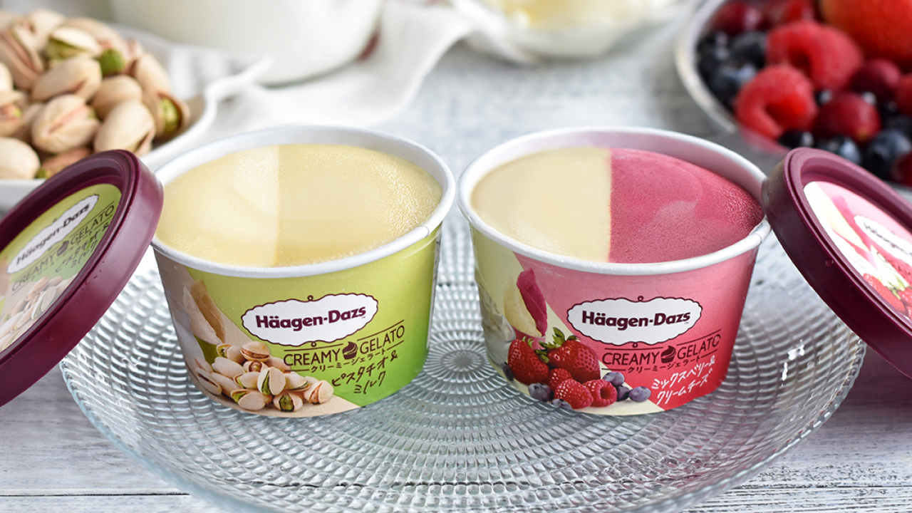 便利店新出日本Häagen-Dazs開心果牛奶雪糕Gelato　散發濃濃開心果仁香！