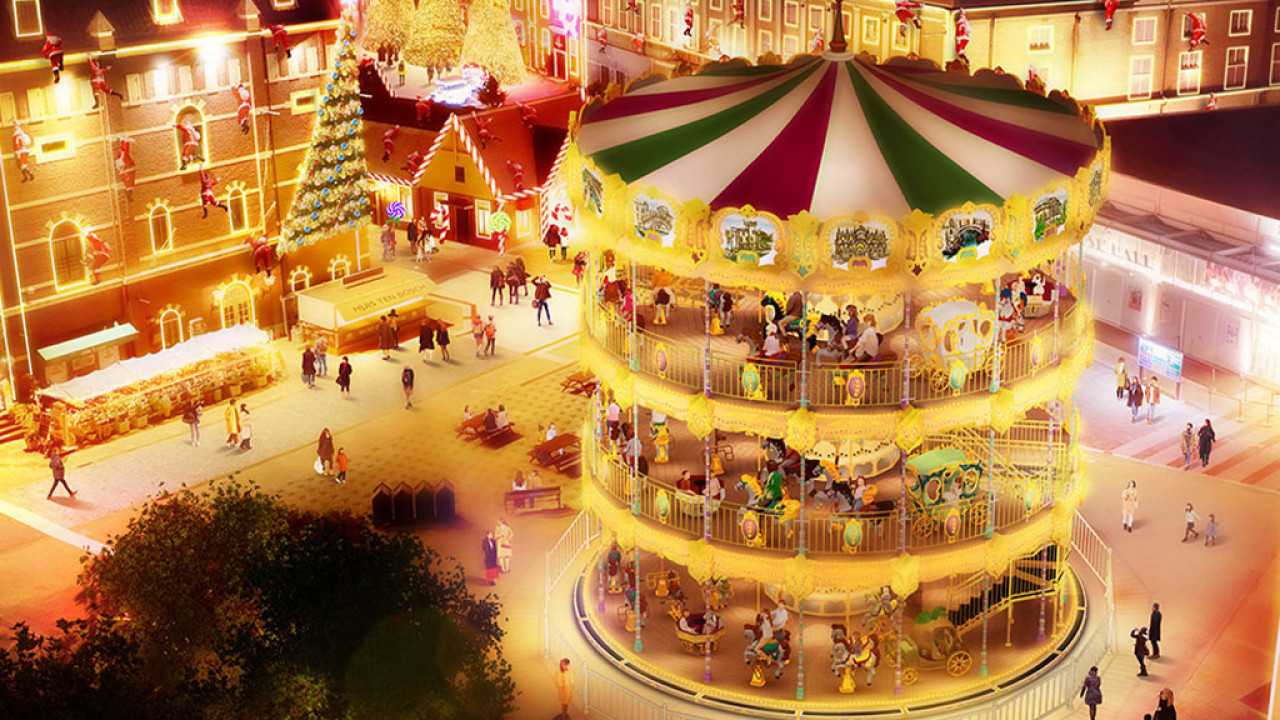 日本首個3層旋轉木馬夢幻登場 走進大型荷蘭式聖誕市集！1300萬盞燈+煙花