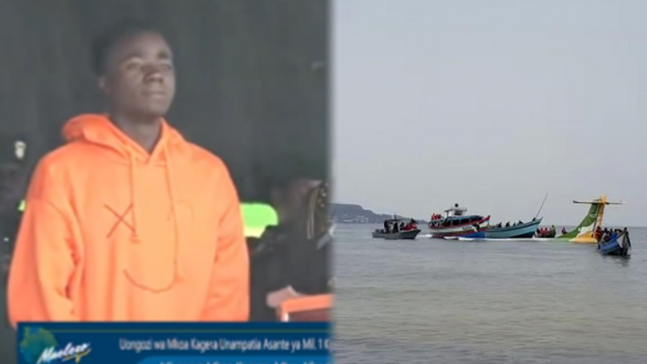 坦桑尼亞男孩目睹飛機意外墜湖 奮不顧身跳水救人 24人獲救他竟昏迷