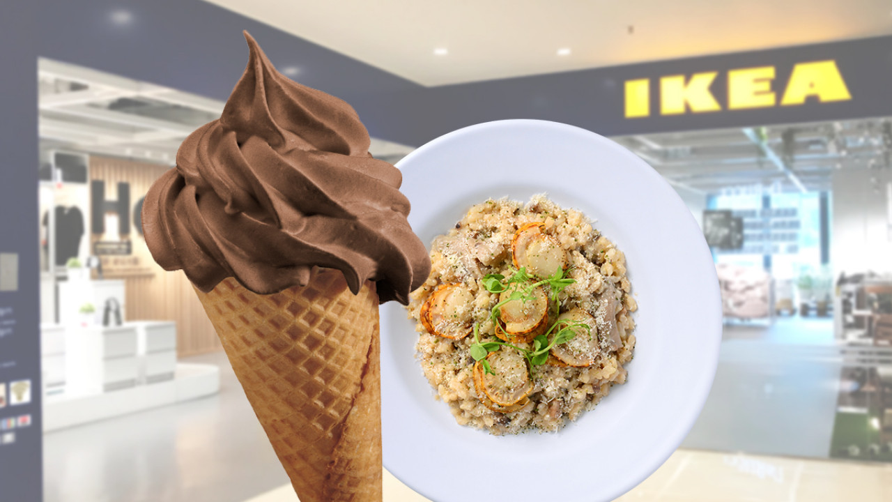 IKEA美食站及餐廳推出松露系列美食 白松露朱古力新地筒／松露黑毛豬火腿凱撒沙律