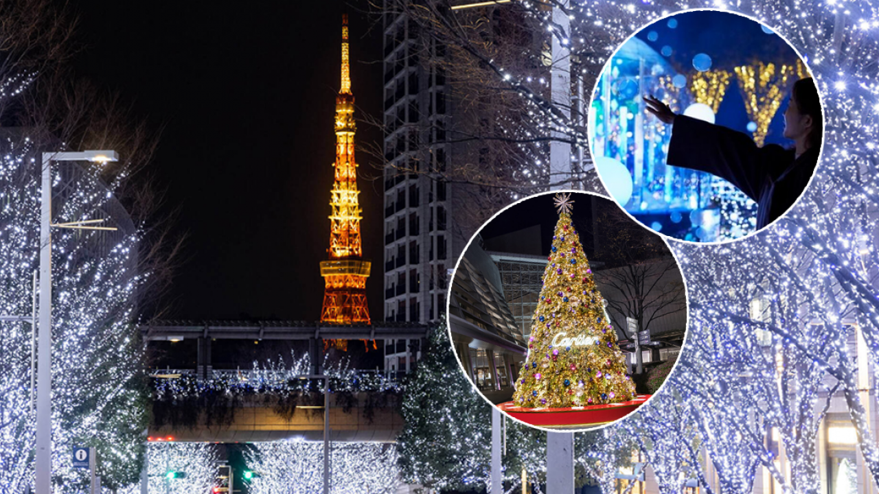 2022東京聖誕燈飾7大亮點  LED寶石隧道/巨型水晶吊燈/青之洞窟