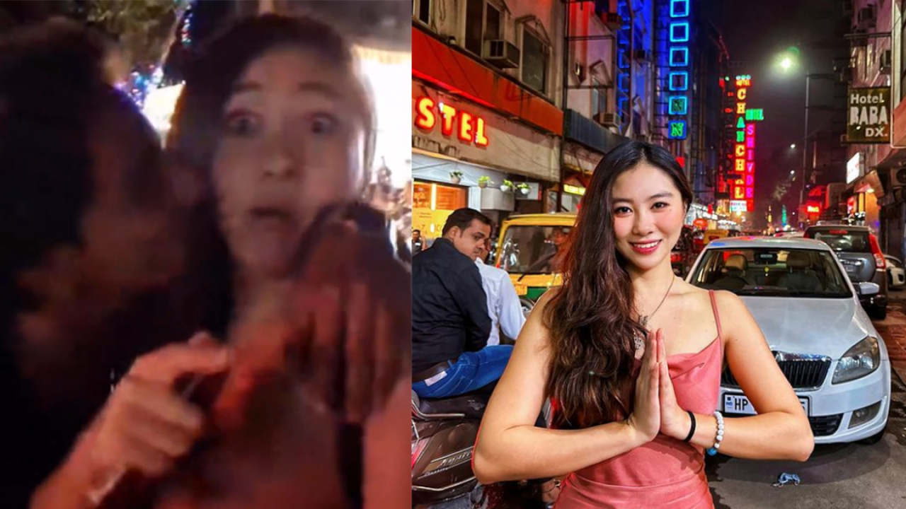 韓女孟買街頭直播遭騷擾強吻 成功走甩15秒一擰頭更可怕