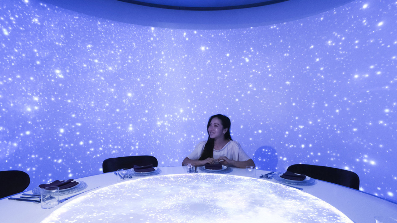 中菜版 teamLab x 投影餐桌  浸沉式唐代主題 Tasting Menu