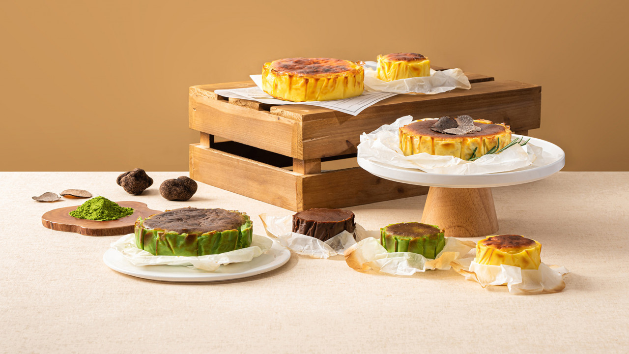 富豪酒店餅店推全新巴斯克芝士蛋糕系列！   黑松露／低糖柚子／抹茶／朱古力口味登場