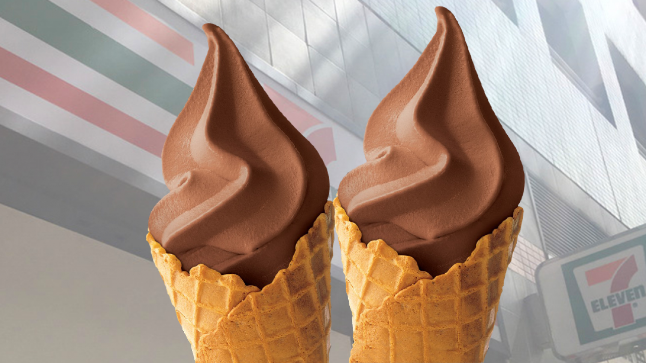 7-11便利店特濃朱古力新地雪糕優惠　指定時段買一送一 平均$4／杯！