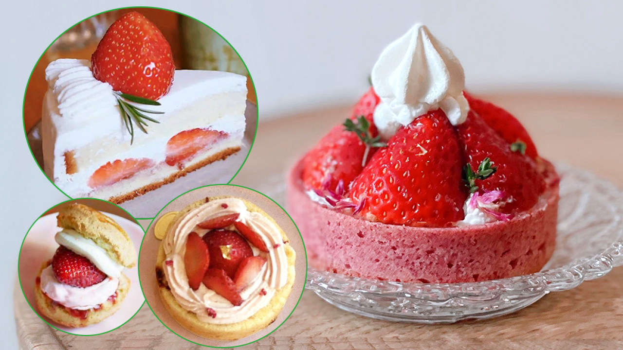 西營盤文青喫茶店Cafe新出佐賀莓小姐草莓甜品　士多啤梨蛋糕／果撻／鬆餅／草莓雪糕梳打