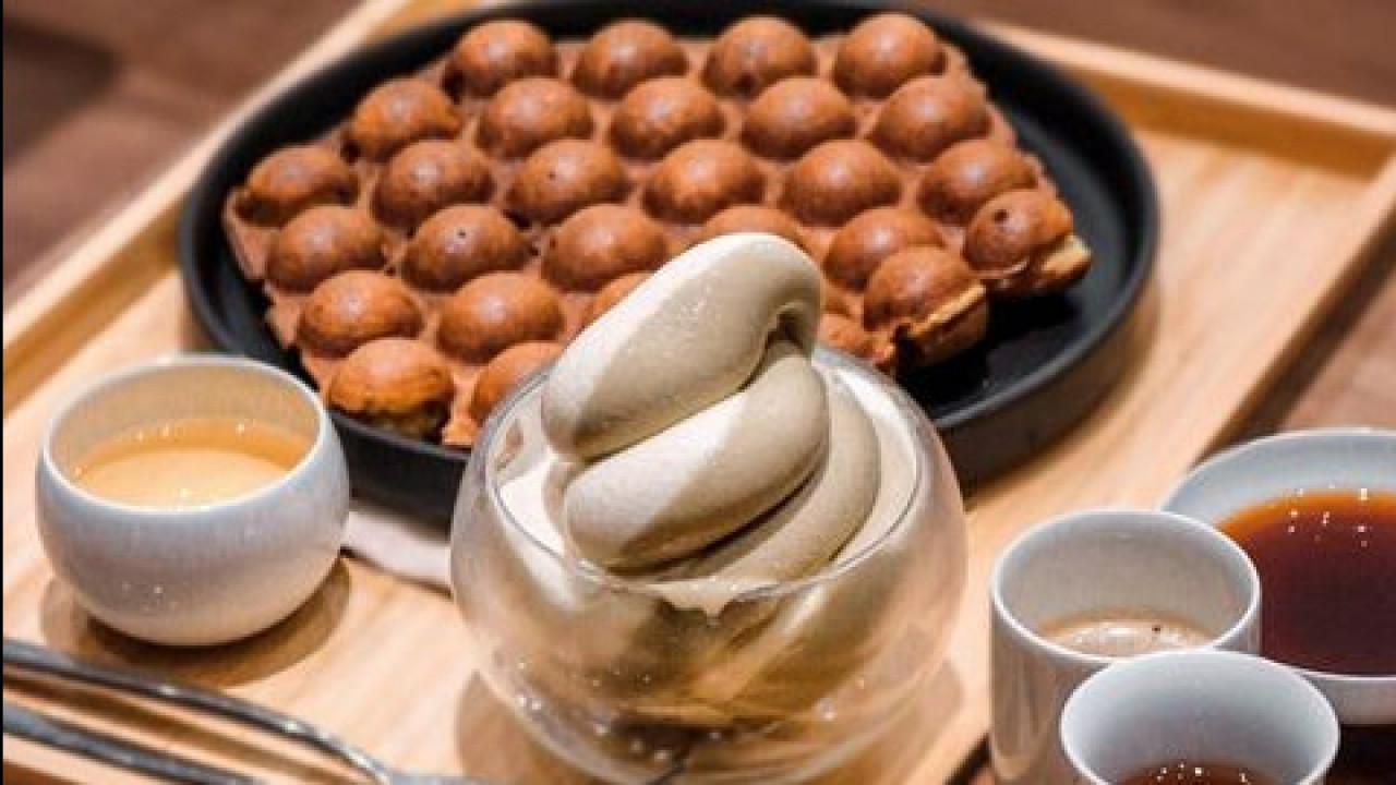 尖沙咀美食｜AI泡茶服務！尖沙咀新開禪意茶飲專門店 桂花蘭王蛋雞蛋仔／大紅袍曲奇／茉莉花茶雪糕