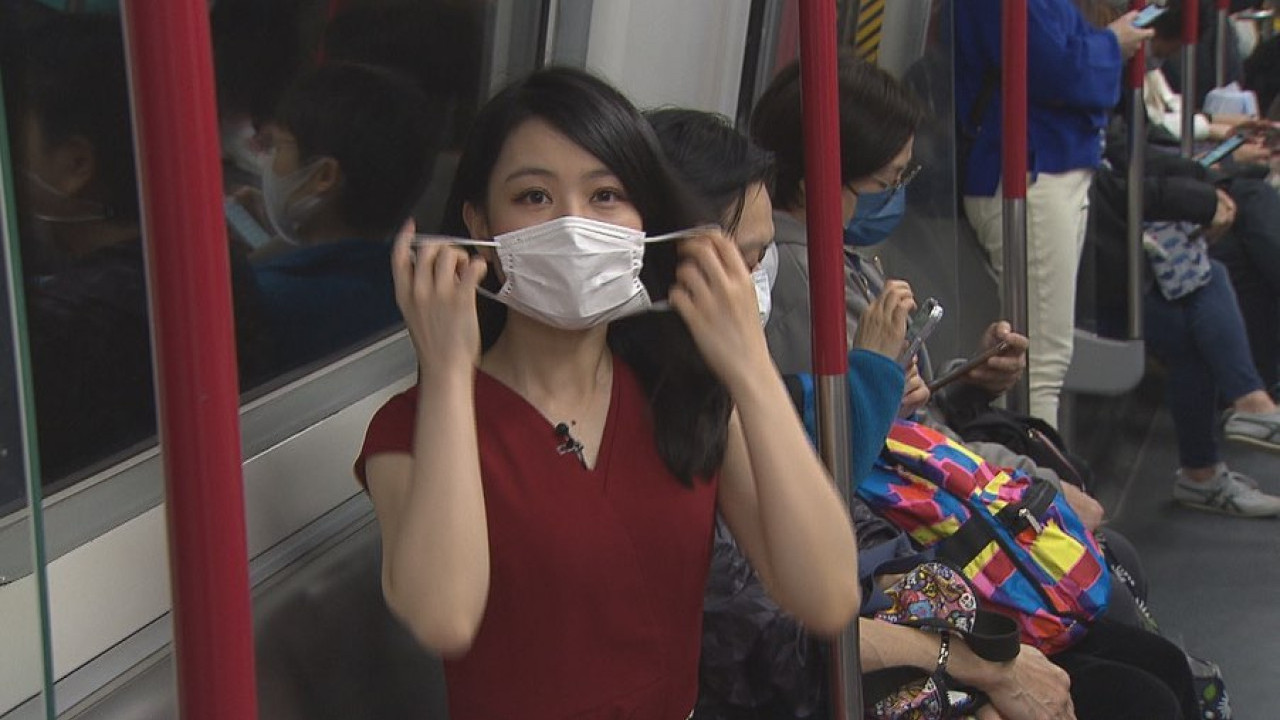 TVB新聞女主播林婷婷搭地鐵示範當眾除口罩 網民激讚「最美新聞之花」被口罩封印的高顏值