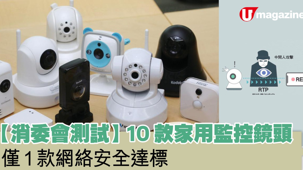 【消委會測試】10款家用監控鏡頭 僅1款網絡安全達標