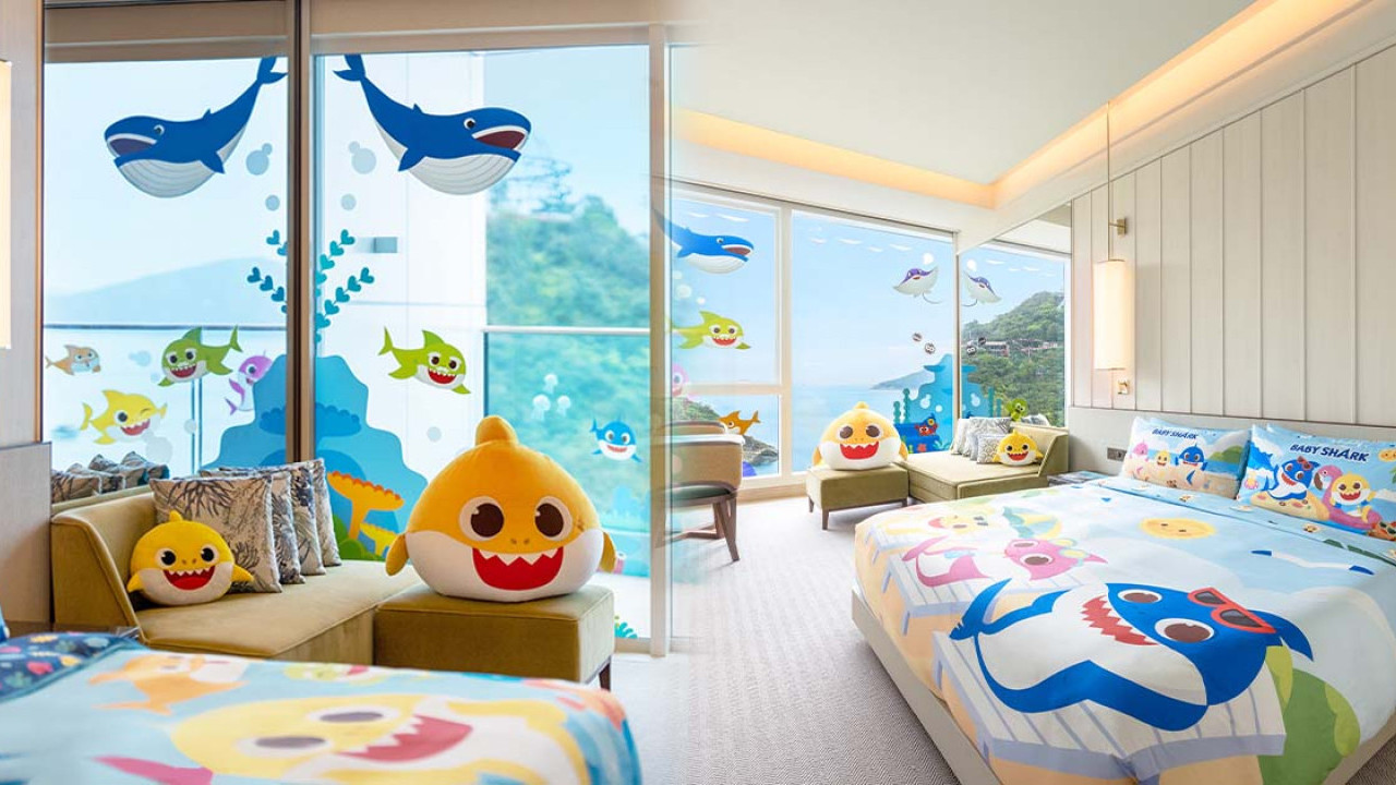 酒店住宿2023｜香港富麗敦海洋公園酒店推出Baby Shark主題住宿！小鯊魚打卡位、下午茶/無限次任玩兒童玩樂設施（日期、訂購詳情一覽）