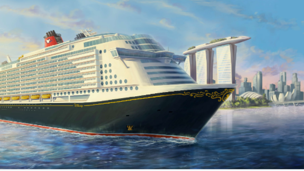 全新迪士尼郵輪2025年於新加坡啟航 可容納6,000人！成迪士尼最大郵輪