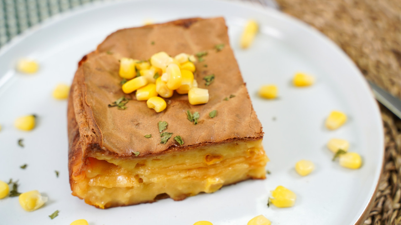 麻糬食譜｜芝士軟心！粟米濃湯烤麻糬食譜　簡單4步氣炸鍋料理／外脆內煙韌超濃粟米芝士味