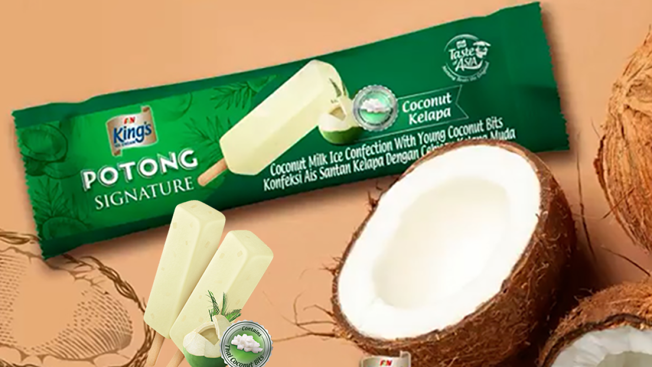 便利店新出泰國直送椰青雪條　粒粒椰青肉／香滑清甜椰奶雪糕