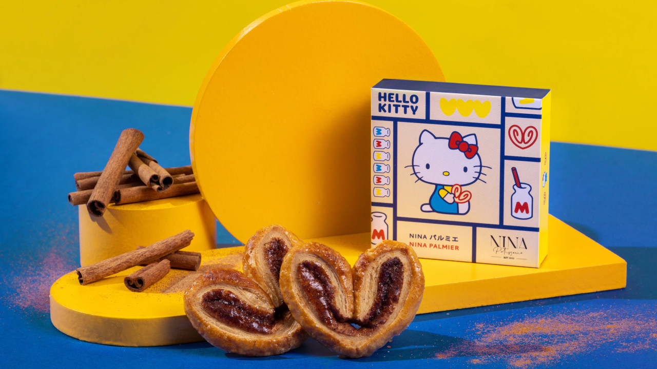 甜點品牌新出限量版Hello Kitty蝴蝶酥禮盒！杏仁／肉桂／黃金鹹蛋黃／黑白芝麻口味