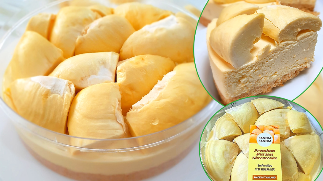 泰國直送足料頂級榴槤芝士蛋糕　去核金枕頭啖啖肉／香濃Creamy！