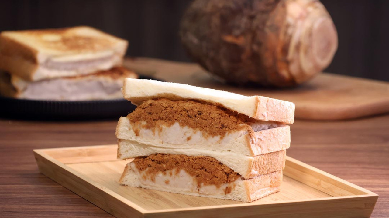 Youtube 頻道大廚 教做芋泥肉鬆爆餡吐司