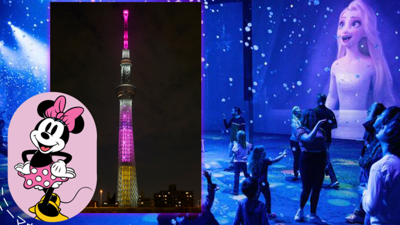 2023東京2大迪士尼Disney主題限定活動！晴空塔燈光投影+沉浸式動畫體驗展
