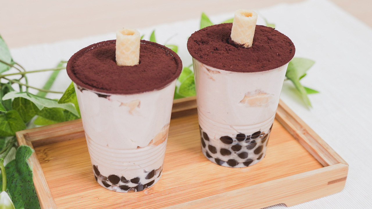 簡單3步完成免焗打卡甜品   珍珠奶茶Tiramisu食譜／多重口感！
