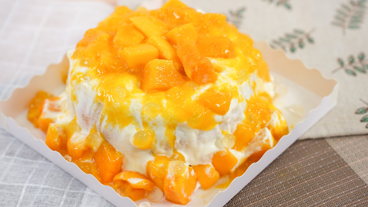 IG網店人氣奶蓋瀑布蛋糕「7181 Cake」香濃美祿恐龍脆脆／清甜焙茶白桃啫喱／夏日椰汁奶蓋芒果口味！