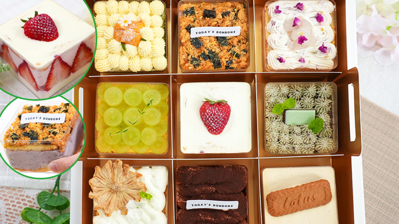 IG甜品網店打卡麻糬盒子蛋糕　薄荷朱古力／士多啤梨奶凍／芋泥肉鬆／班蘭芒果等口味