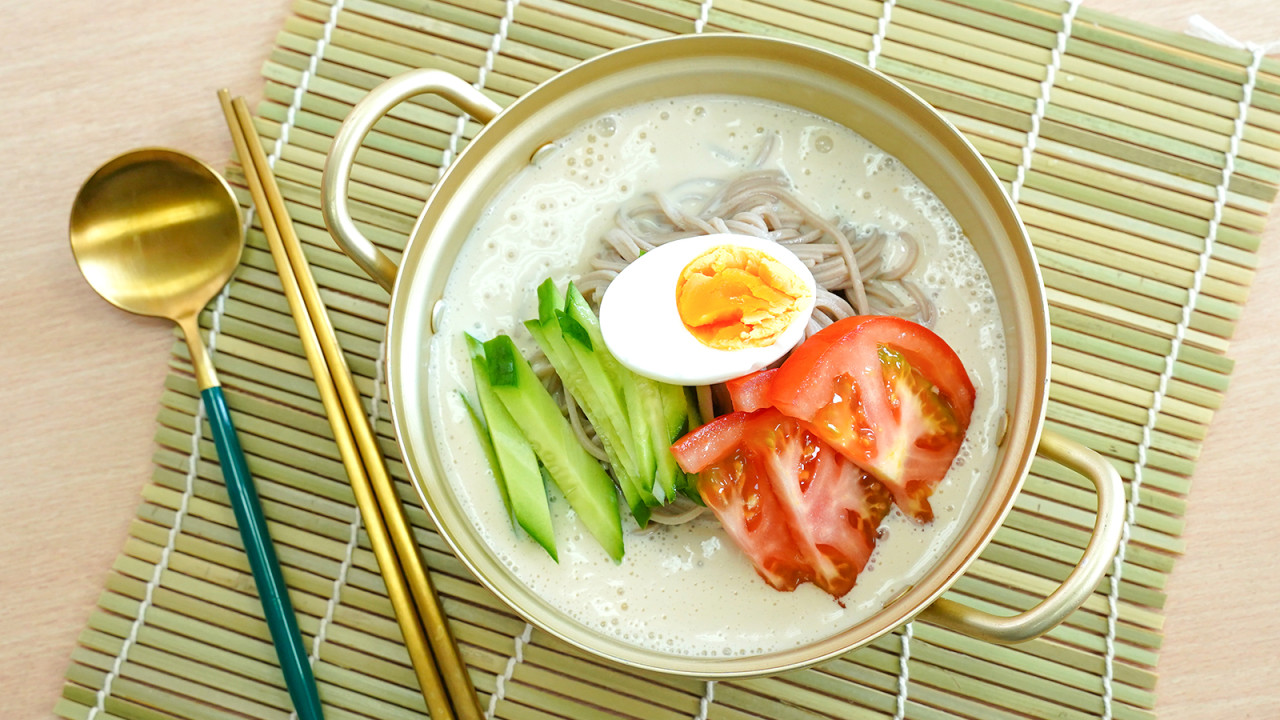 韓式食譜｜10分鐘夏日韓式豆漿冷麵食譜　開胃清爽涼浸浸！簡單消暑懶人料理