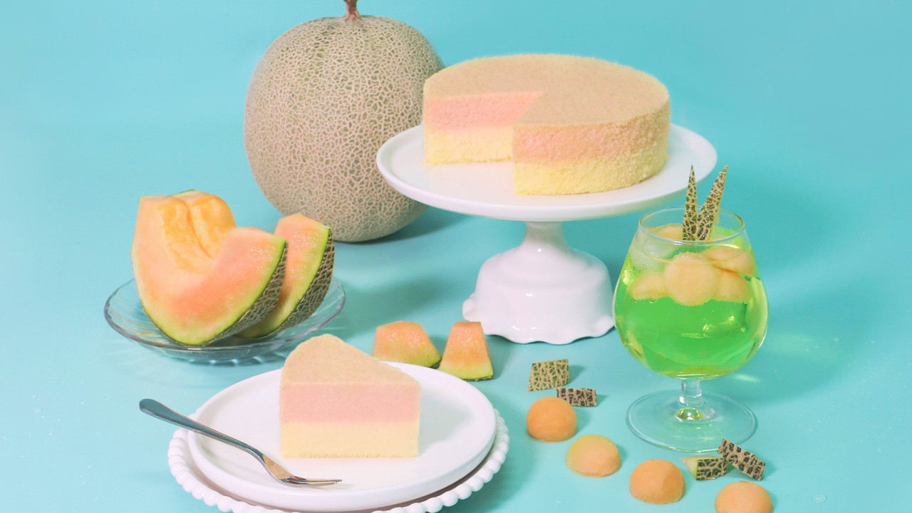 蛋糕推介｜北海道芝士蛋糕專門店Luna Cake密瓜雙層芝士蛋糕　夏日期間限定口味！選用新鮮赤肉密瓜果蓉