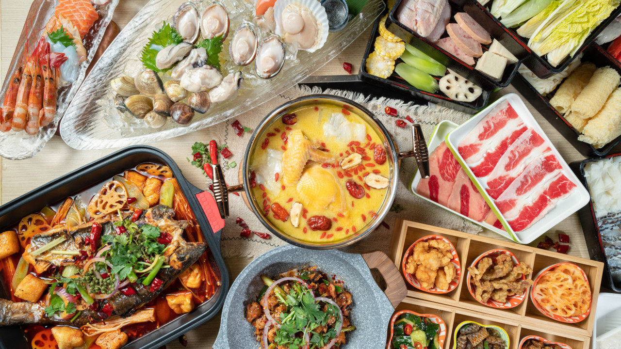 大埔新開烤魚雞煲任食放題「丁丁烤魚」   滋補花膠雞鍋／海鮮拼盤／刺身拼盤／水煮米線