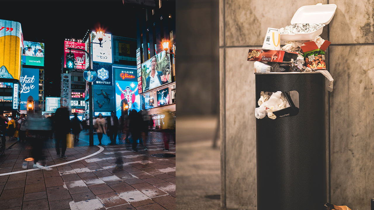 內地遊客大呻日本很難找垃圾桶 成條心齋橋都搵唔到！3大方法輕鬆掉垃圾