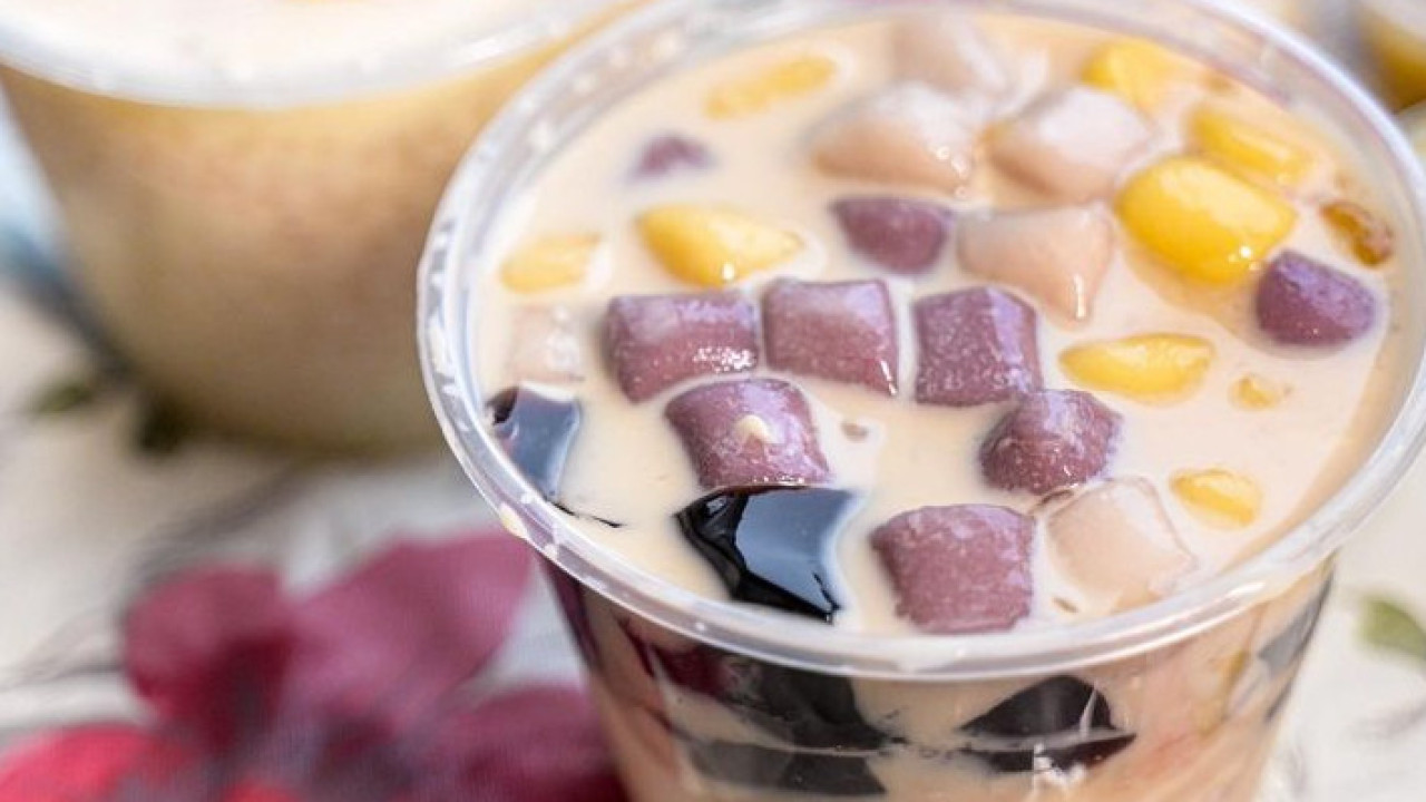 沙田新開平民豆乳甜品外賣店！足料$20芋圓豆腐花／特濃芋泥豆乳／炸芋圓／黑糖仙草桃膠