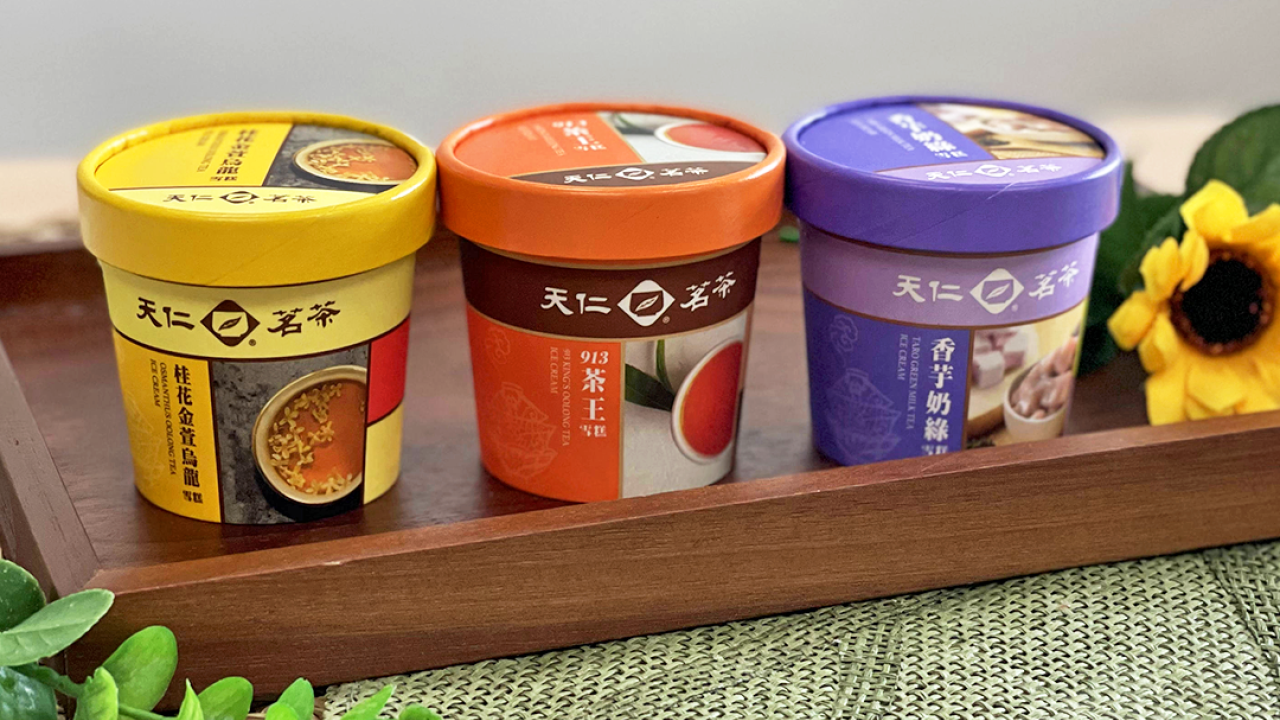 7-11便利店新出天仁茗茶雪糕杯　913茶王／香芋奶綠／桂花金萱烏龍雪糕